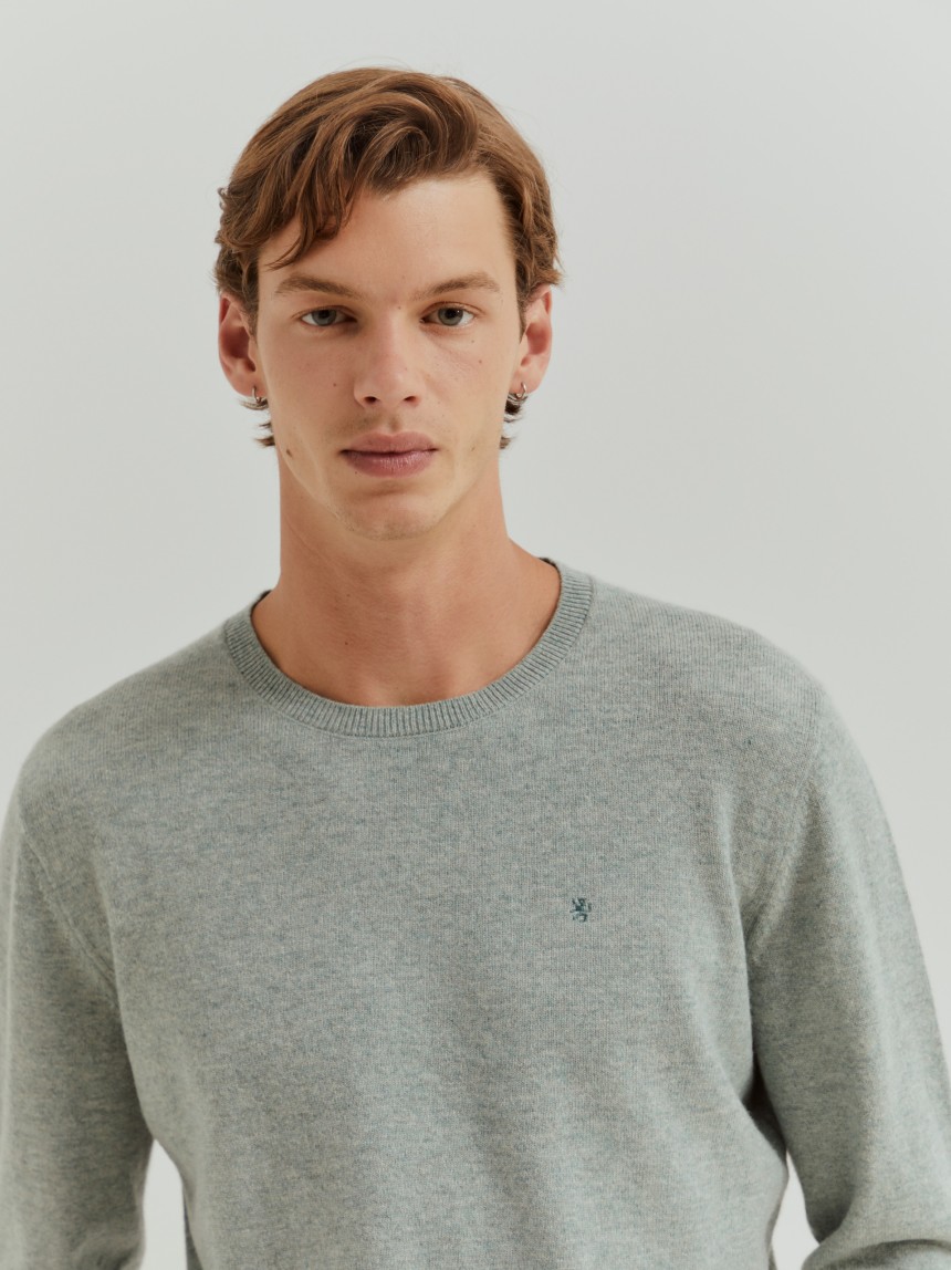Camisola em l� e caxemira