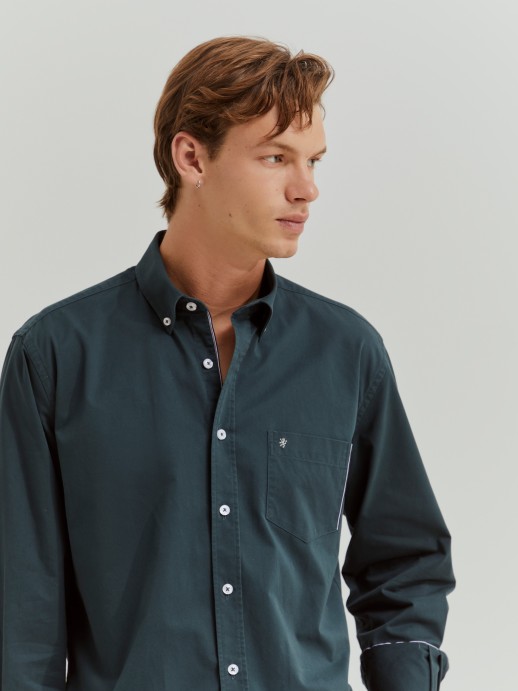 Regular fit cotton shirt