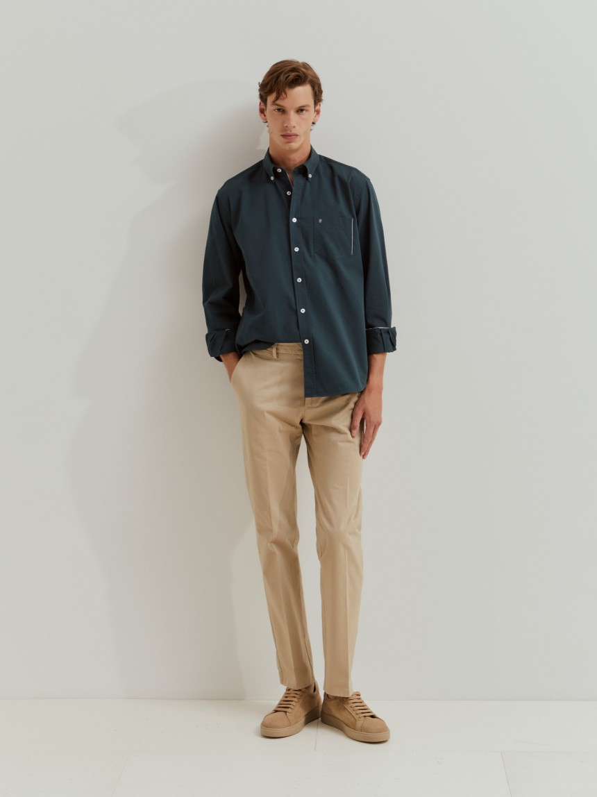 Regular fit cotton shirt