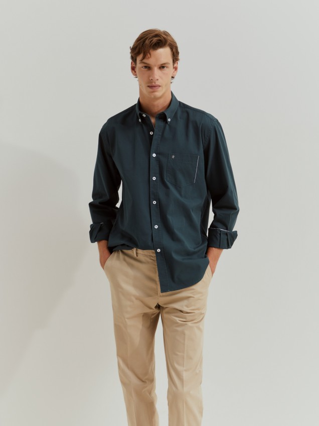Regular fit cotton shirt