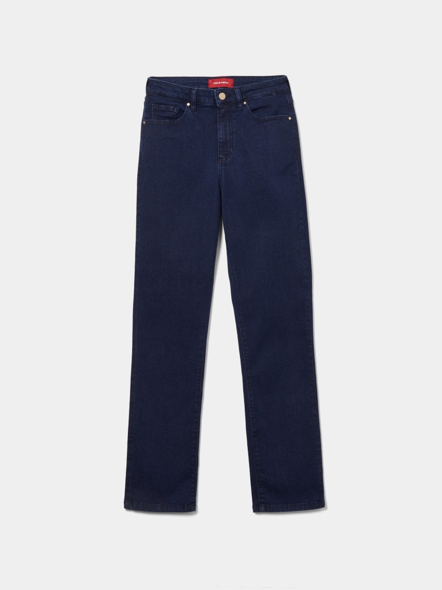 Straight-leg jeans
