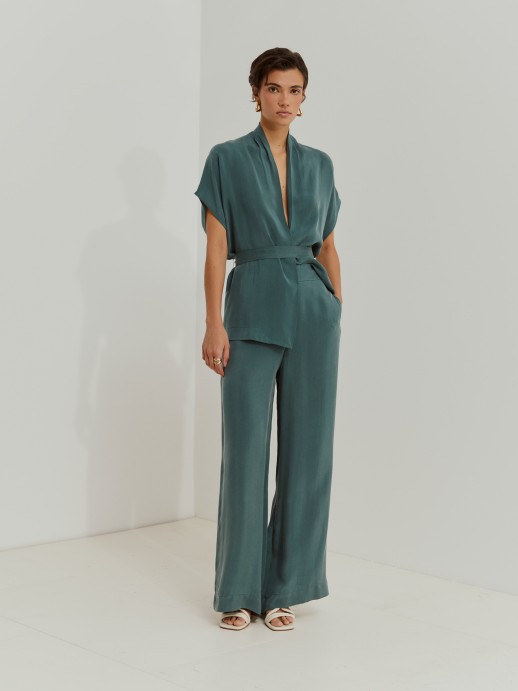 Calas wide leg cupro