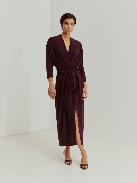 Vestido malha comprido