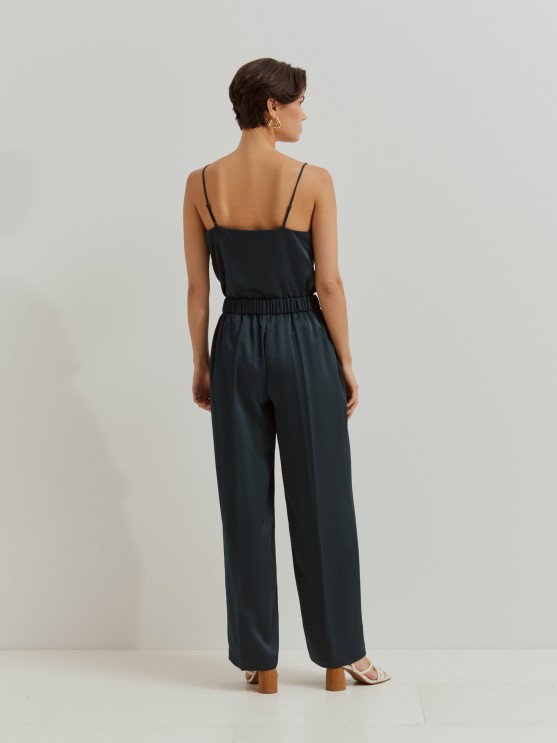 Calas wide leg acetinadas