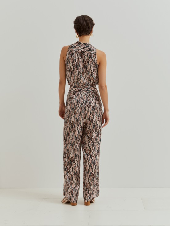Printed palazzo pants