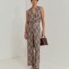 Printed palazzo pants