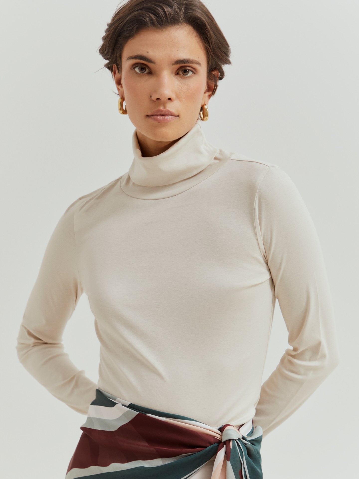 High-neck sweater