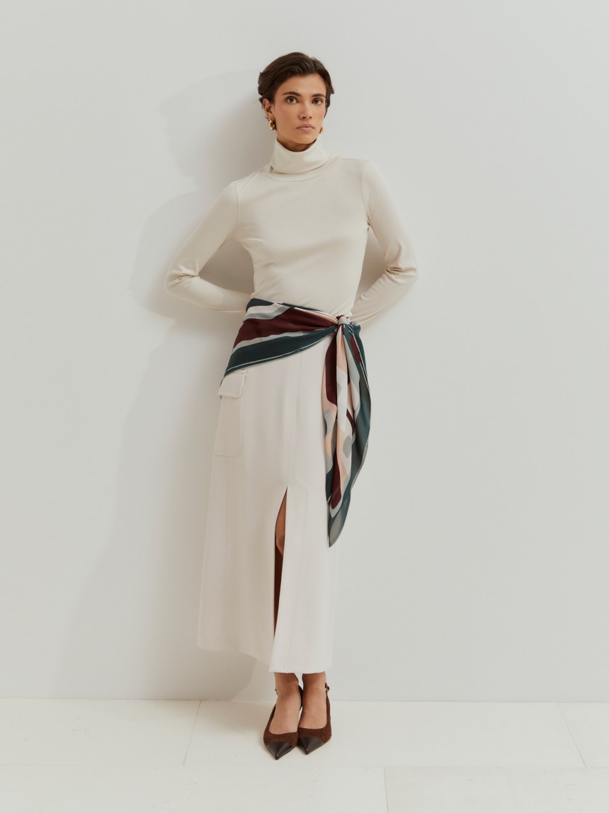 High-neck sweater