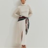High-neck sweater with cotton High-neck sweater