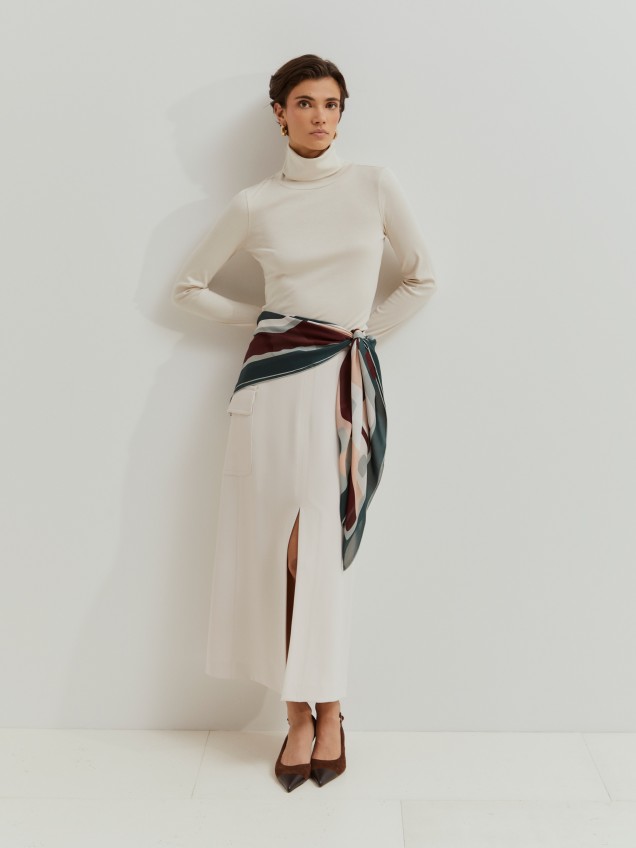 High-neck sweater
