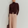 Wool knitted coat