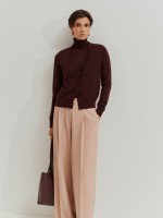 Wool knitted coat