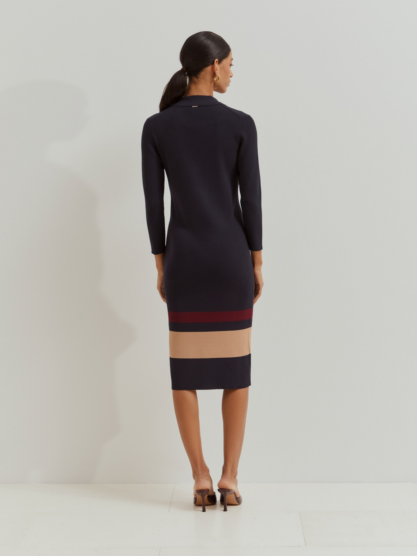 Vestido malha comprido