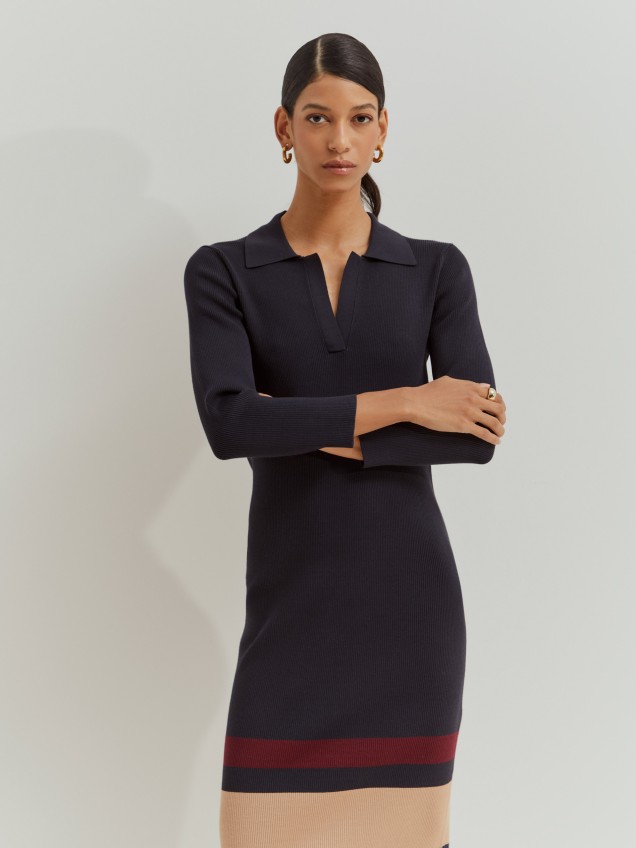 Vestido malha comprido