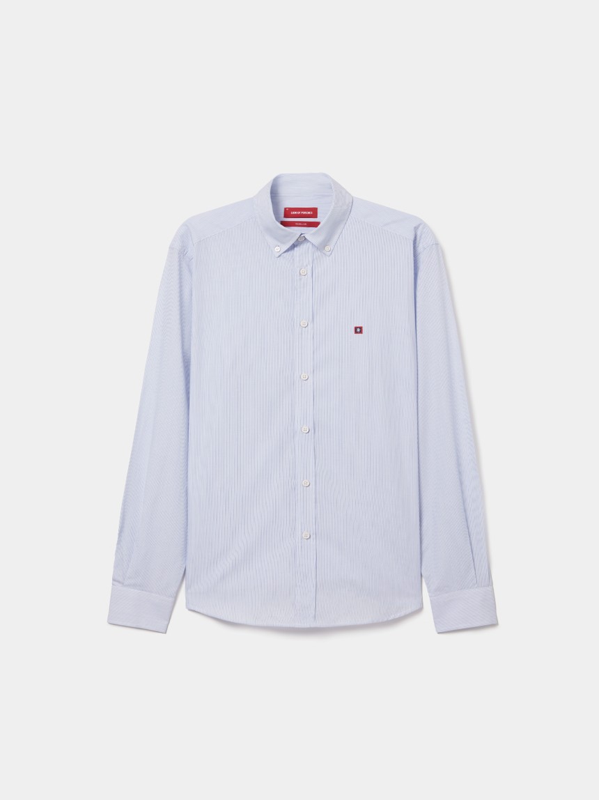 Camisa �s riscas regular fit