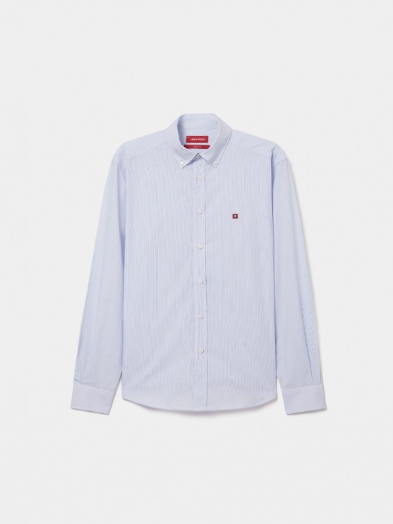 Camisa de rayas de corte regular