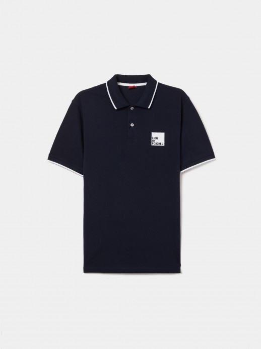 Polo de algodn de corte regular
