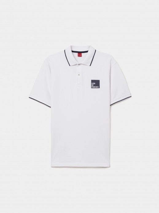 Regular fit cotton polo shirt