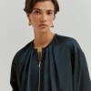 Chaqueta bomber satinada