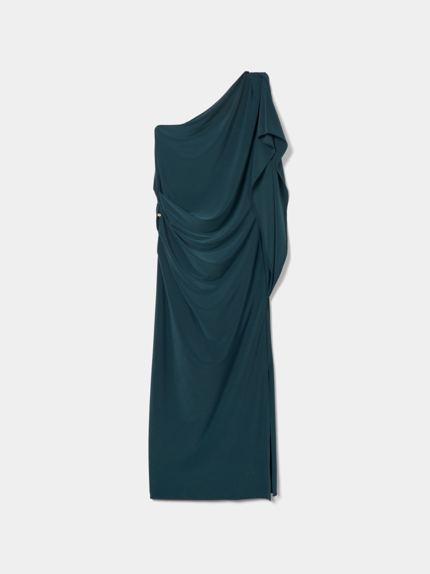 Vestido comprido de malha