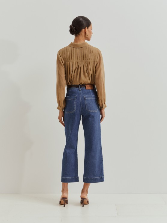 Calas denim wide leg