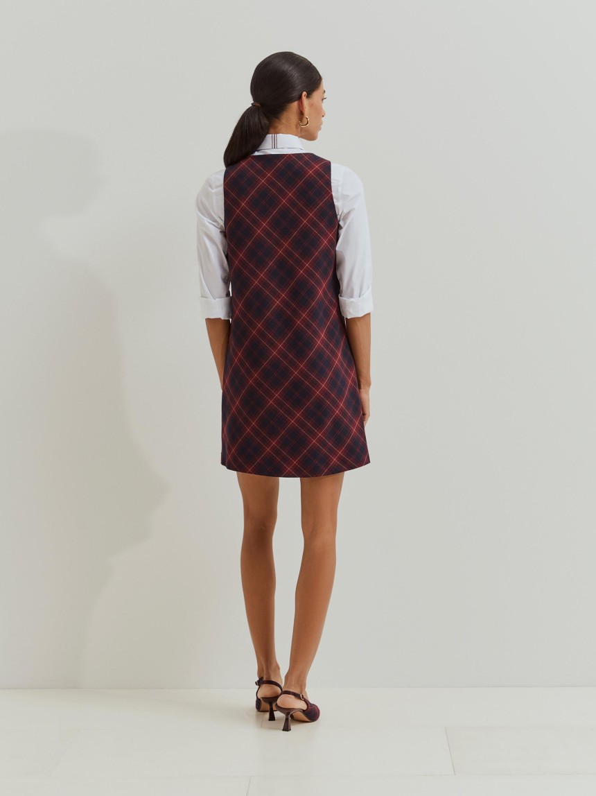 Short plaid dress