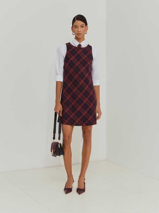 Short plaid dress