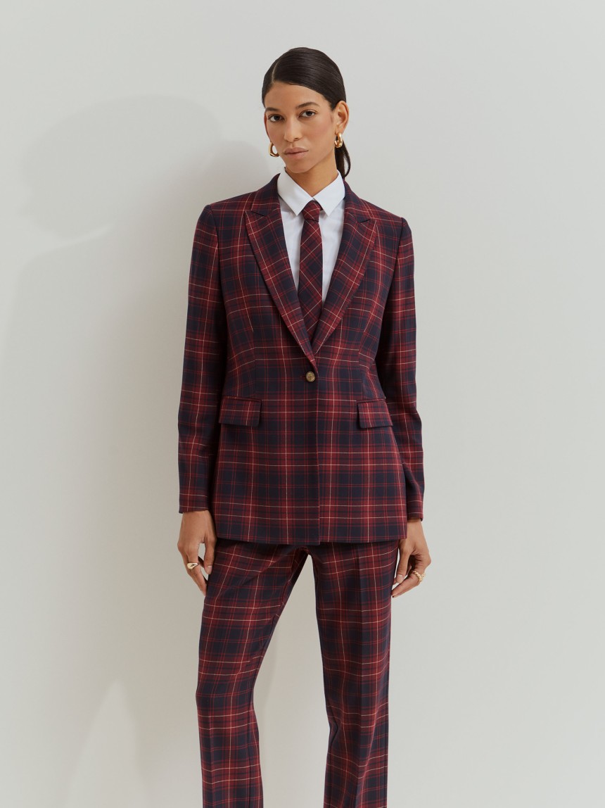 Plaid blazer