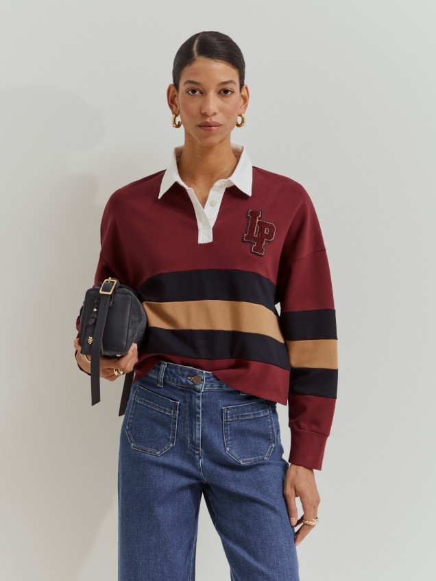 Camisa polo de manga larga