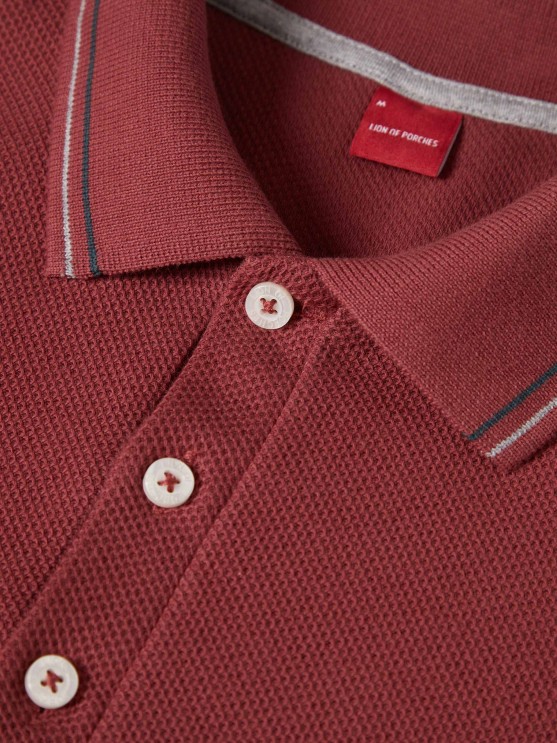 Camisa polo de manga larga