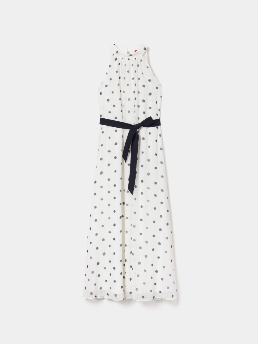 Polka dot midi dress