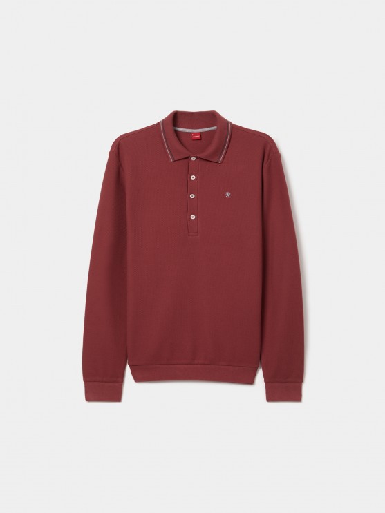 Camisa polo de manga larga