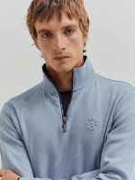 Sweater gola meio fecho