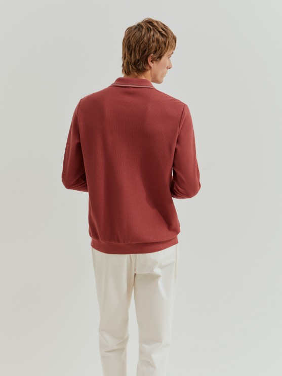 Camisa polo de manga larga