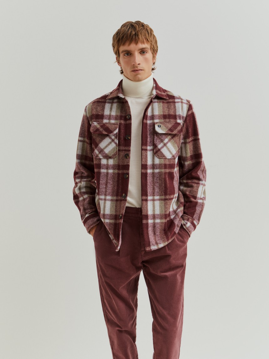 Sobrecamisa em flanela