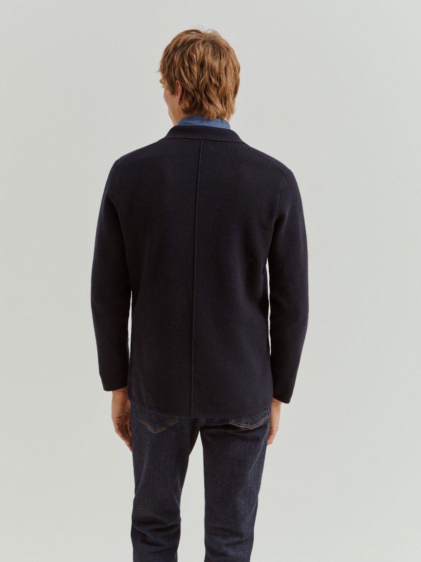 Blazer with embroidered emblem