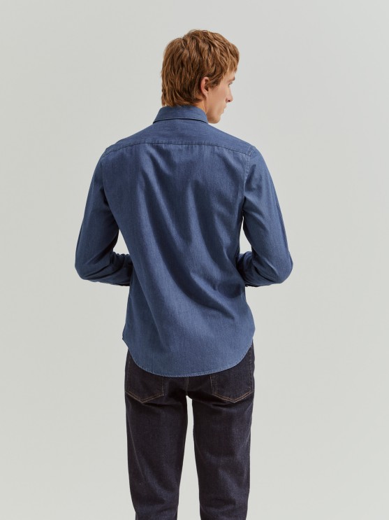 Camisa denim slim fit