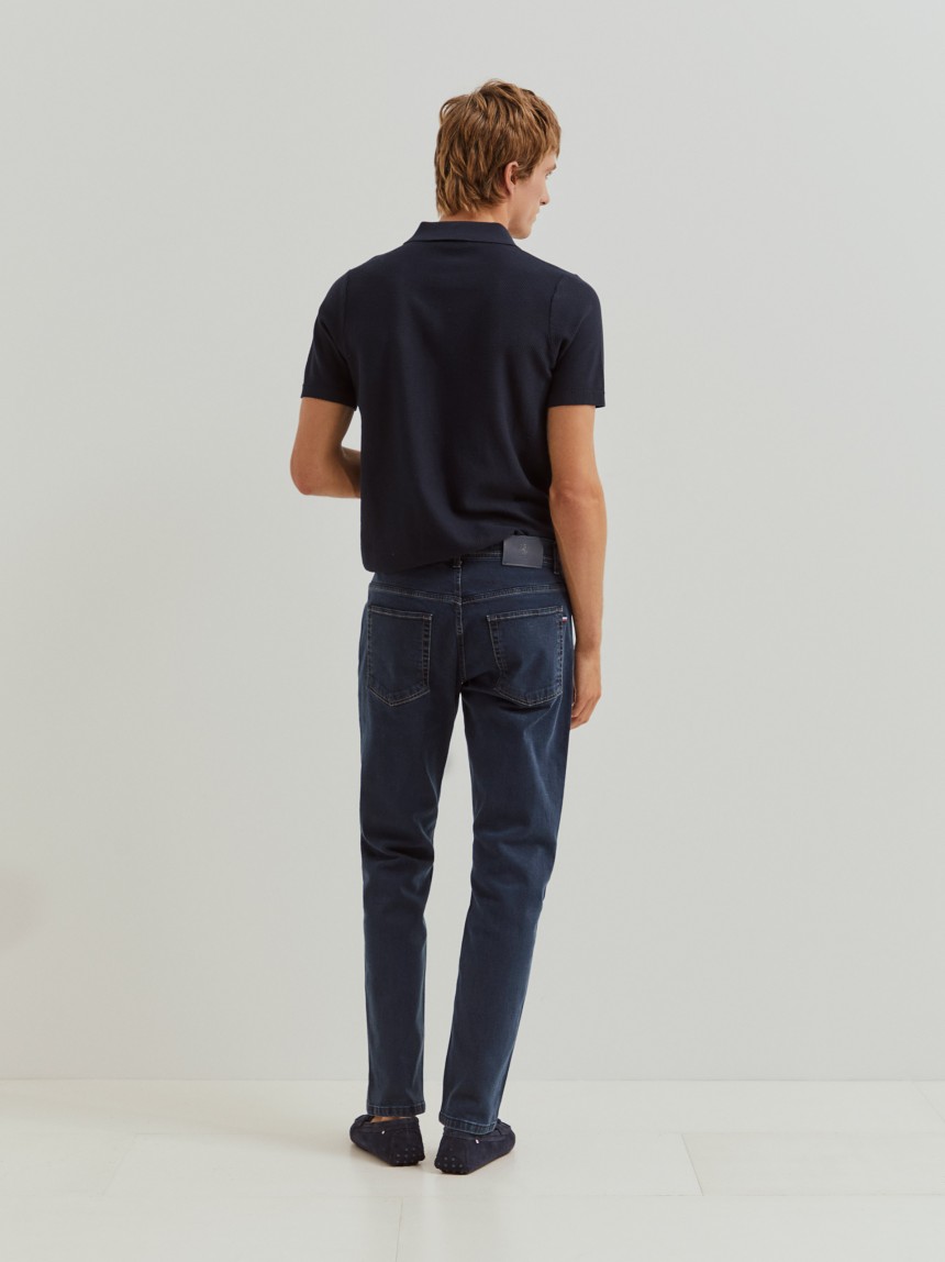 Regular fit denim pants