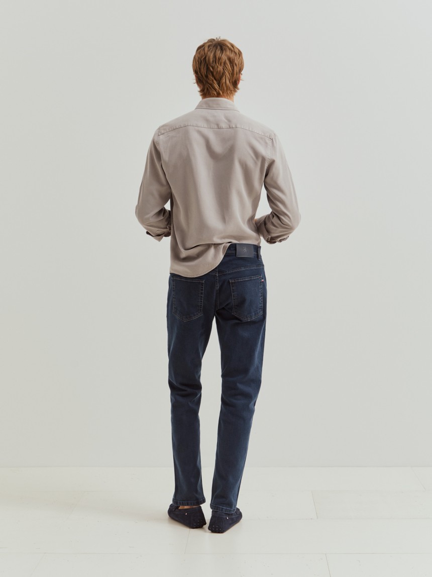 Regular fit denim pants