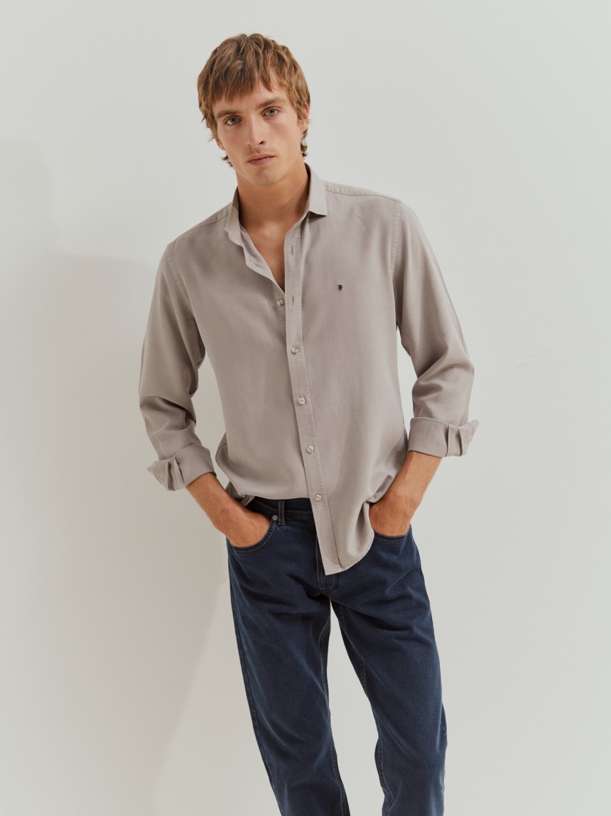 Regular fit denim pants