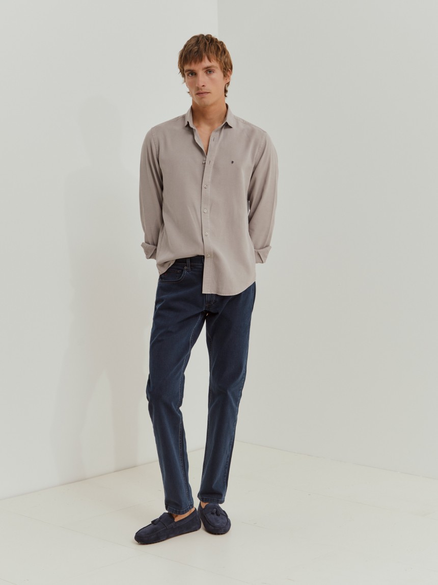 Regular fit denim pants