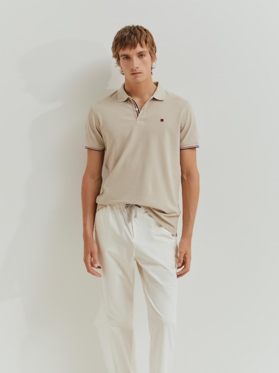 Polo de piqu de corte slim