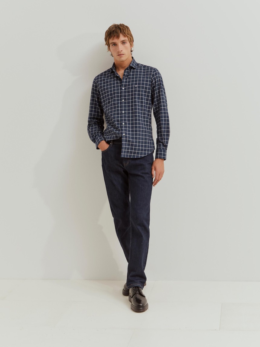 Camisa xadrez slim fit