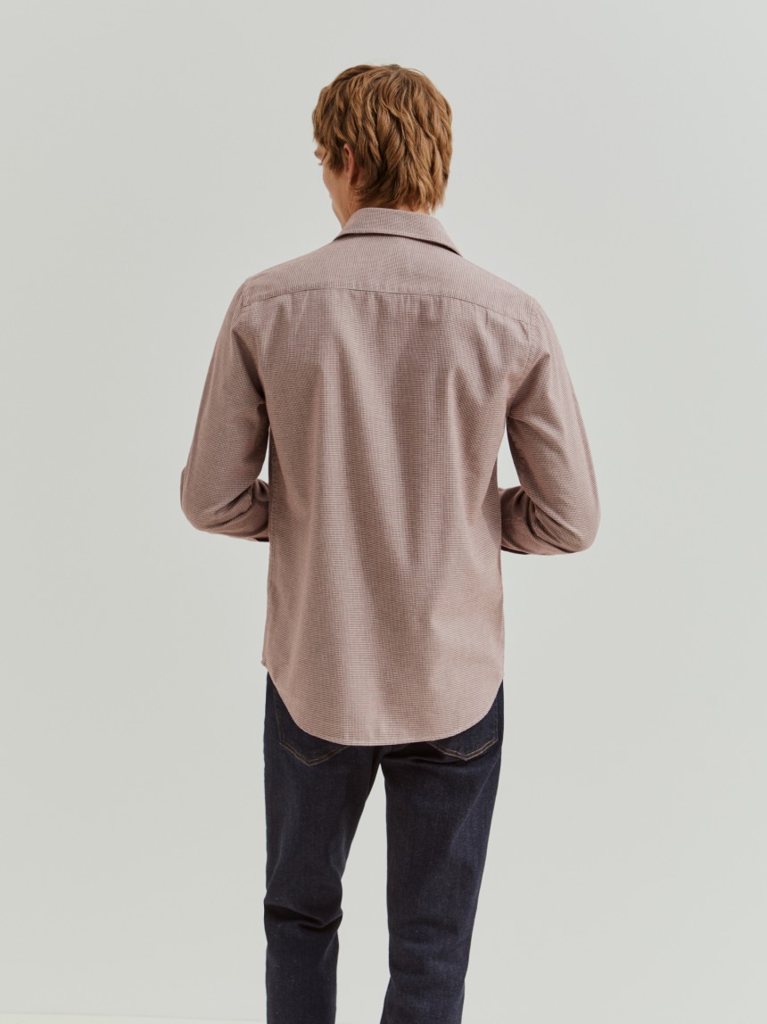 Camisa slim fit micropadr�o