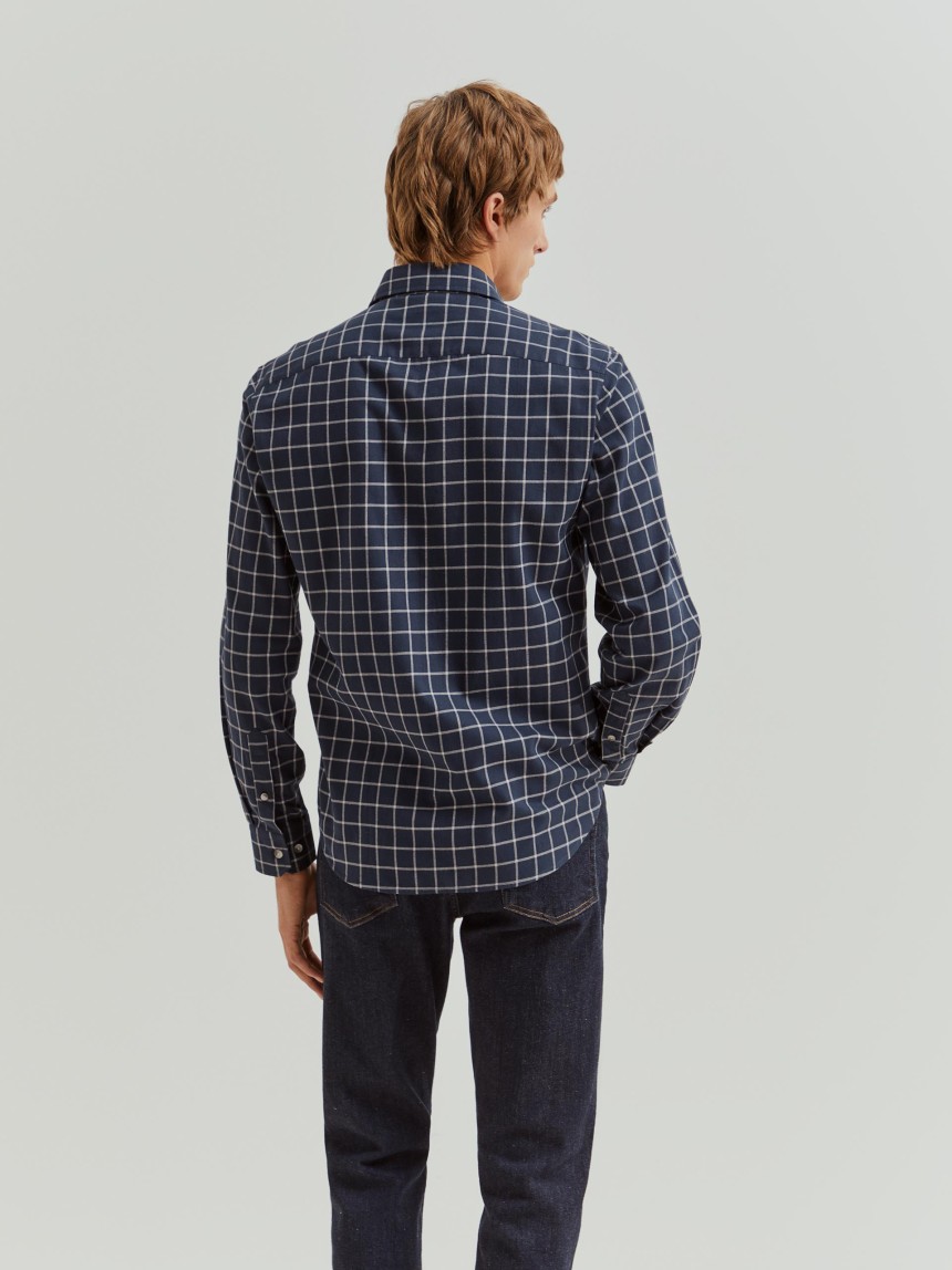 Camisa xadrez slim fit