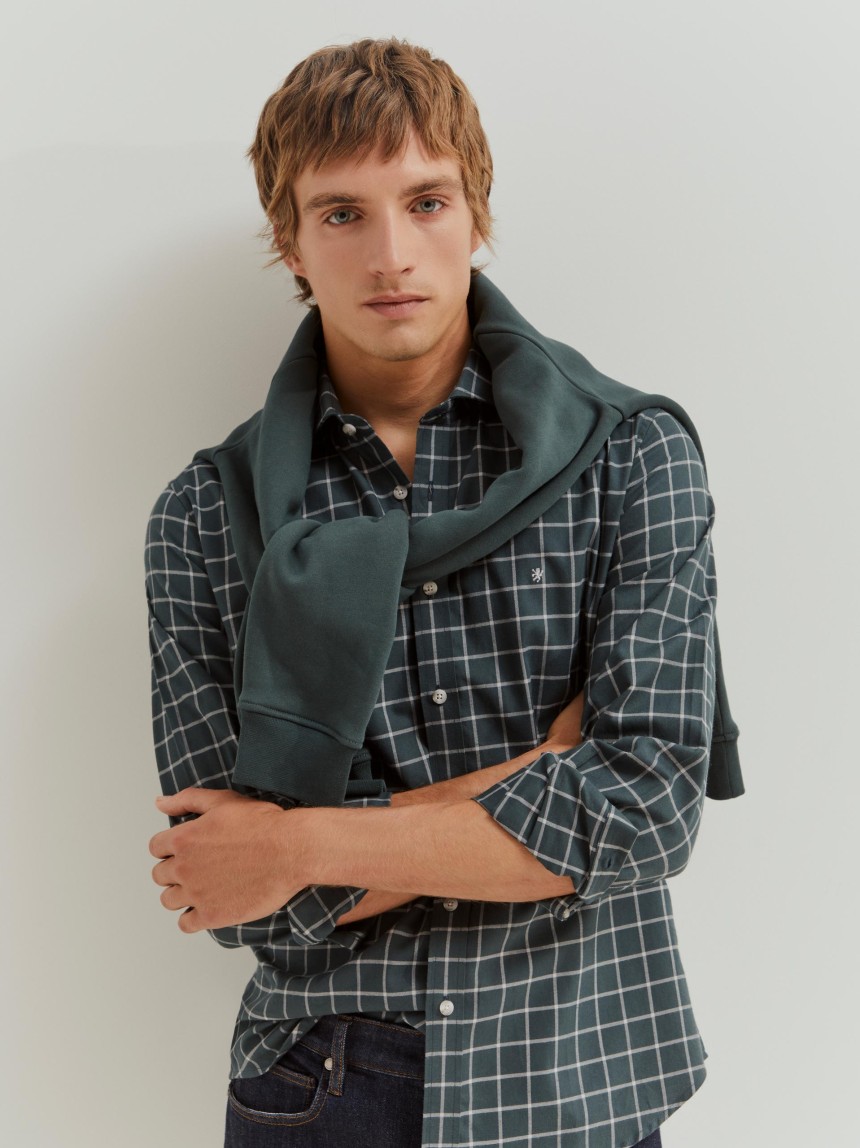Camisa xadrez slim fit