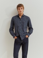 Camisa xadrez slim fit