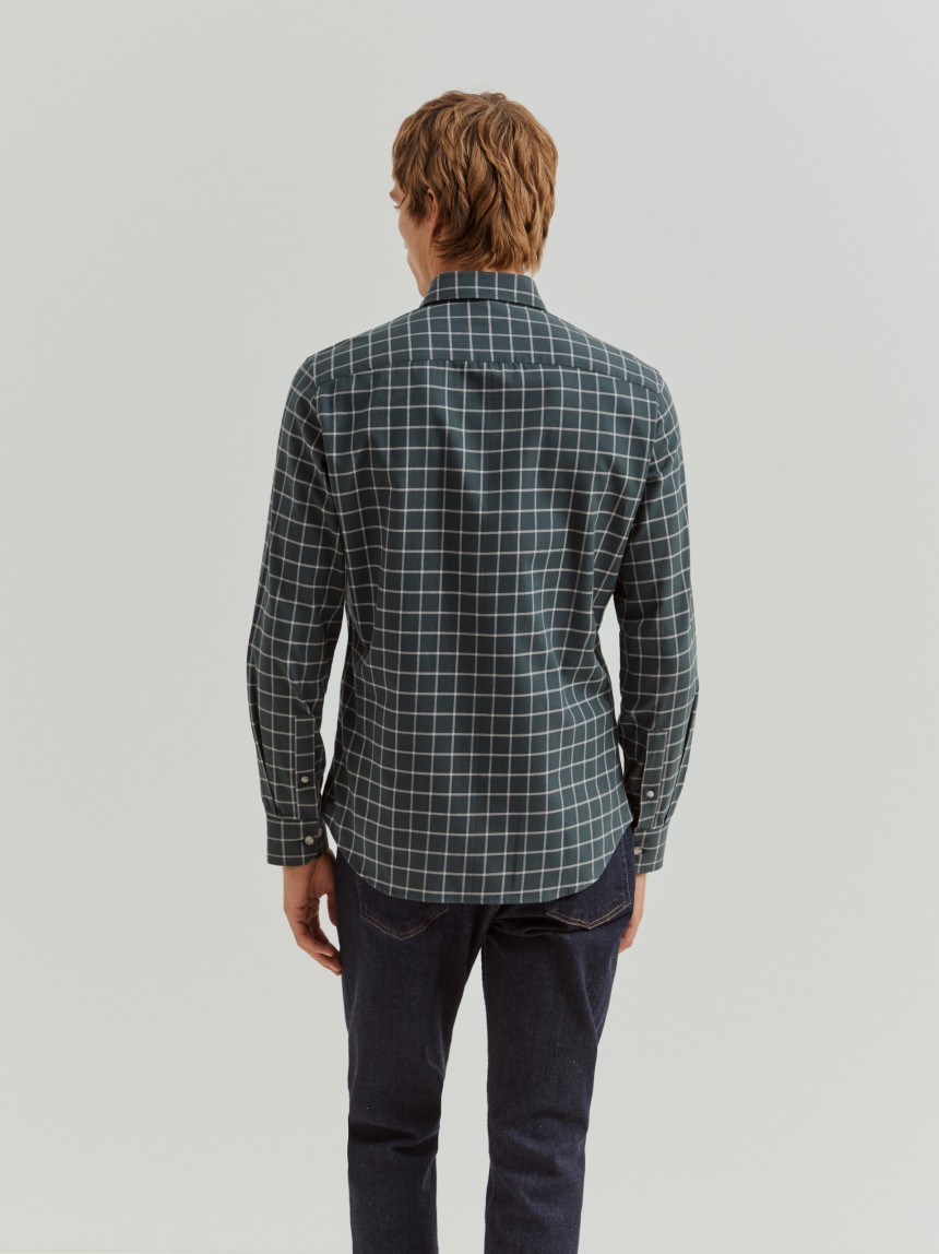Camisa xadrez slim fit