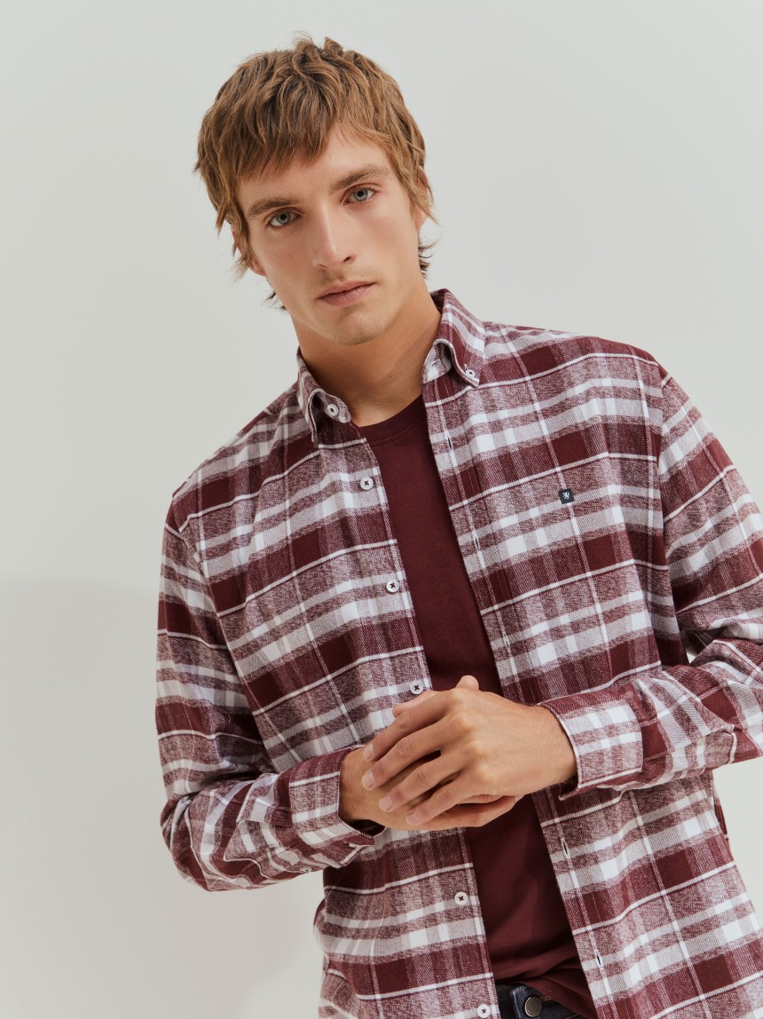 Camisa xadrez regular fit