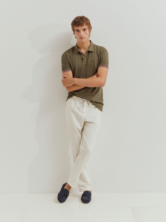 Polo de piqu de corte slim